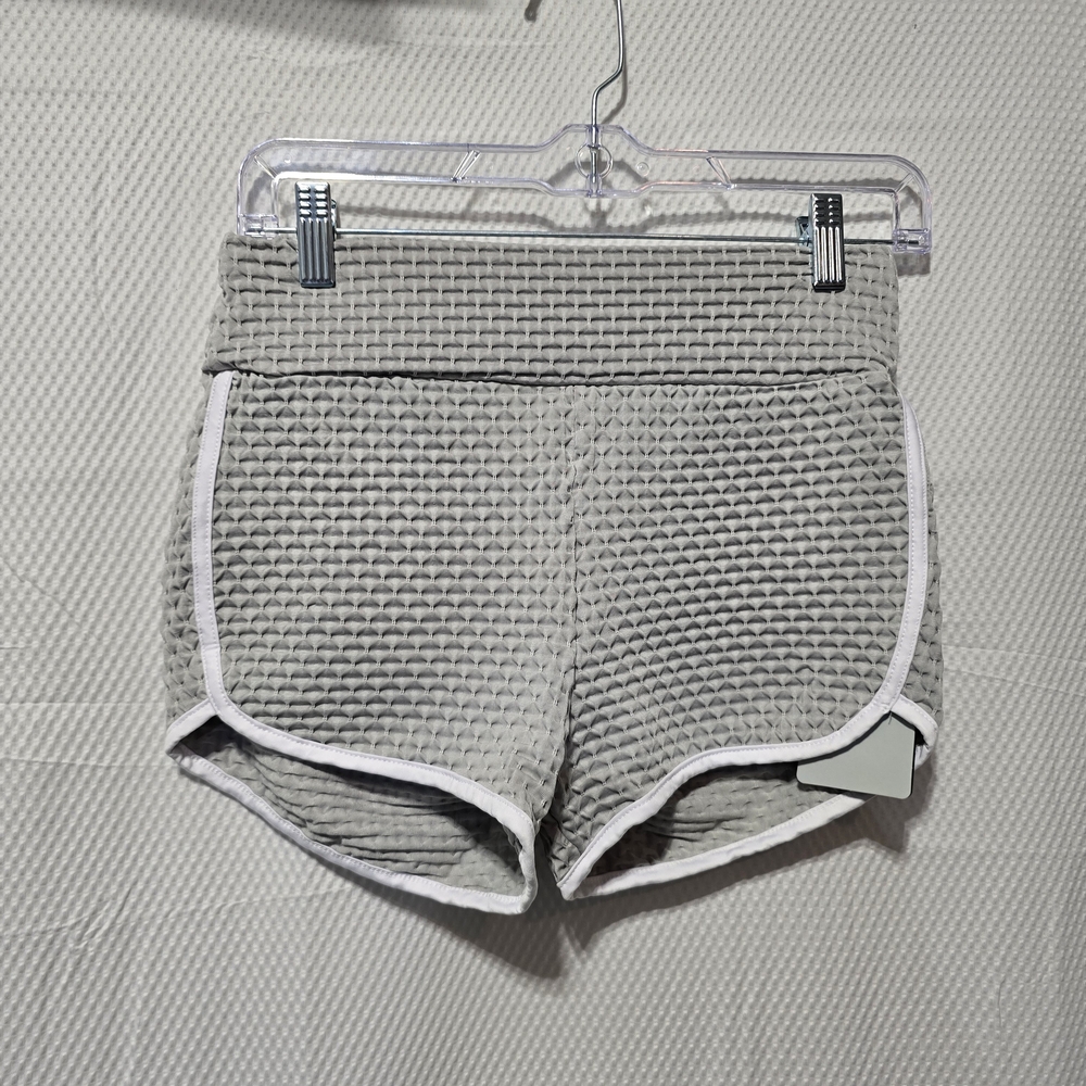 Women's Cakulo Athletic Gray Textured Shorts, SZ XL, NWT